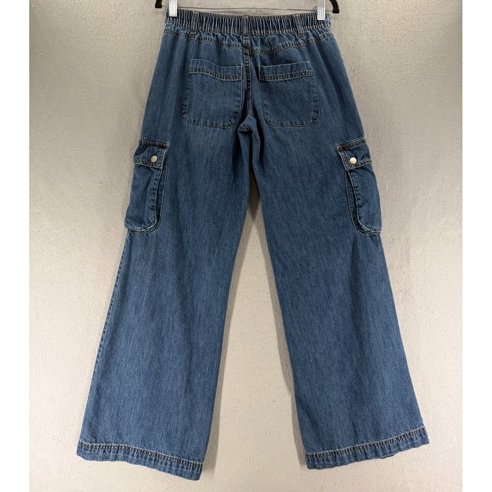 RSQ Jeans Womens S Cargo Baggy Wide Leg Y2K  Skater Streetwear‎ Indie Utility - Picture 5 of 14